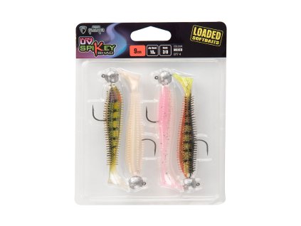 Fox Rage Ultra UV Spikey Shad Loaded Lure Packs (Varianta Mixed Ultra UV Colours - 12cm, 15g 5/0 Jig Head)