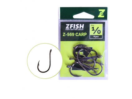 Zfish Háčky Carp Hooks Z-569 (Velikost Háčku 8)