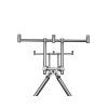 Hrazda pro 4 prúty Delphin RPX4 Silver / 2ks