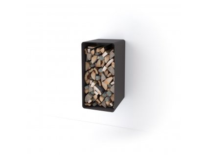 Stojan na dřevo FLAMINGO DELUXE 1, černá (Malia)