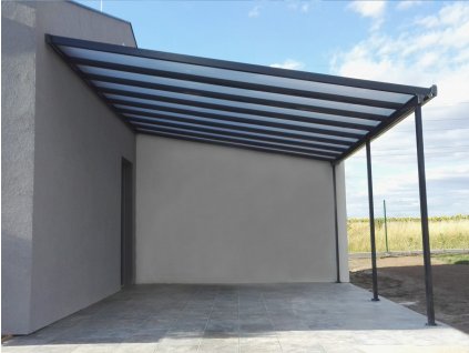 Hliníková pergola Terrassendach original 3,06 x 3,06 m - antracit