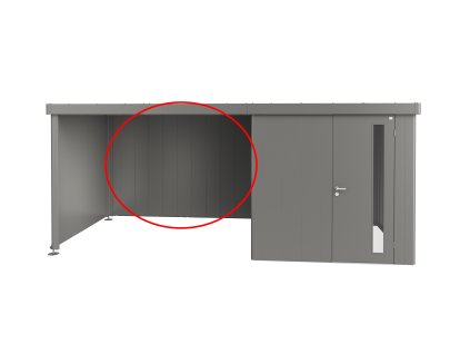 3508810 zadni stena k pristresku pro zahradni domky biohort neo sedy kremen