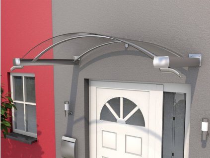 Vchodová stříška GUTTAVORDACH BV/B 200 x 90 cm stříbrná / čirá