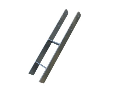 Ocelová H - kotva do země 12 x 12 cm, délka 60 cm