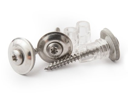 Vrut nerez V2A, 4,5 x 45 mm, s dist. podložkou, 20 ks