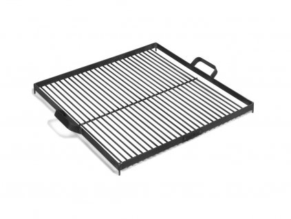 Grilovací rošt LEGI 58 x 58 cm, na ohniště 80 cm, čtvercový, černá ocel