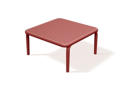 Konferenční stůl BRENE 80 x 80 x 41 cm, retro červená