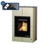 Kamna s výměníkem AQUAFLAM VARIO SAPORO 11/5kW olivová, elektronická regulace