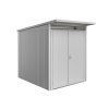 3464378 domek na naradi avantgarde a2 stribrna dvoukridle dvere