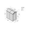 Zahradní domek Palram SkyLight 6x10 hnědý