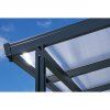 Carport Premium s čirým komůrkovým polykarbonátem