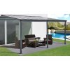 Hliníková pergola WALL 53 antracit + bronz PC