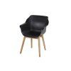 3510199 jidelni zidle sophie studio s teakovou podnozi carbon black