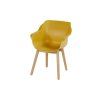 3510202 jidelni zidle sophie studio s teakovou podnozi curry yellow