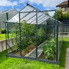 Zahradní skleník Gampre SANUS PRO XL-10, antracit, 6 mm