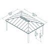 Hliníková pergola PALRAM Dallas 14x20