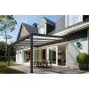 Hliníková pergola SKYLUX CLIMALUX 4,0 x 3,5 m antracit + bronz PC