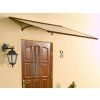 Vchodová stříška STANDARD 120 x 85 cm hnědá / bronz
