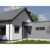 Vchodová stříška L-160, antracit/čirá