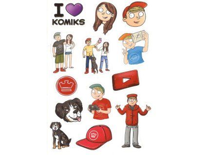 Jirka: I love komiks (samolepky) (AM)