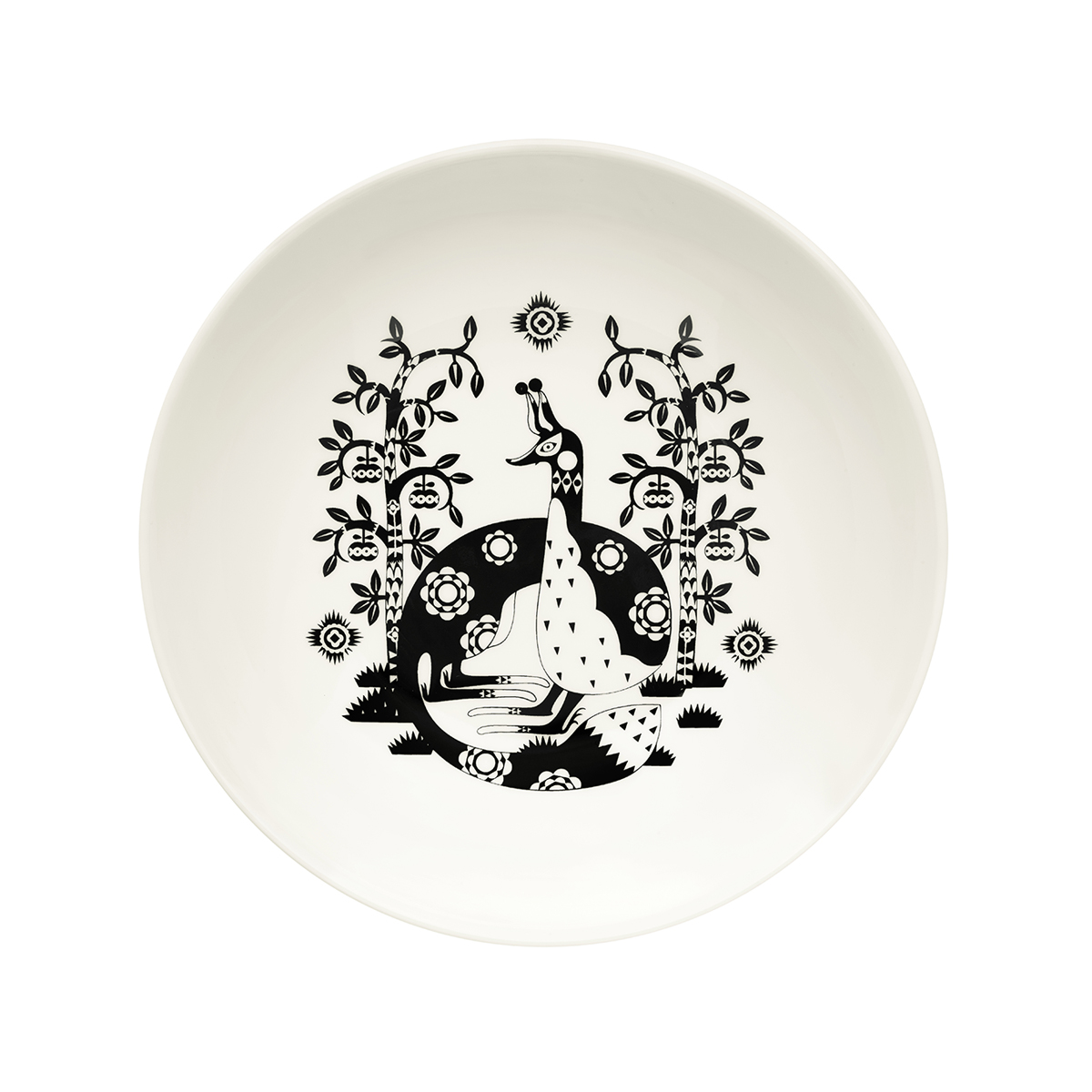 Taika_plate_deep_22cm_black