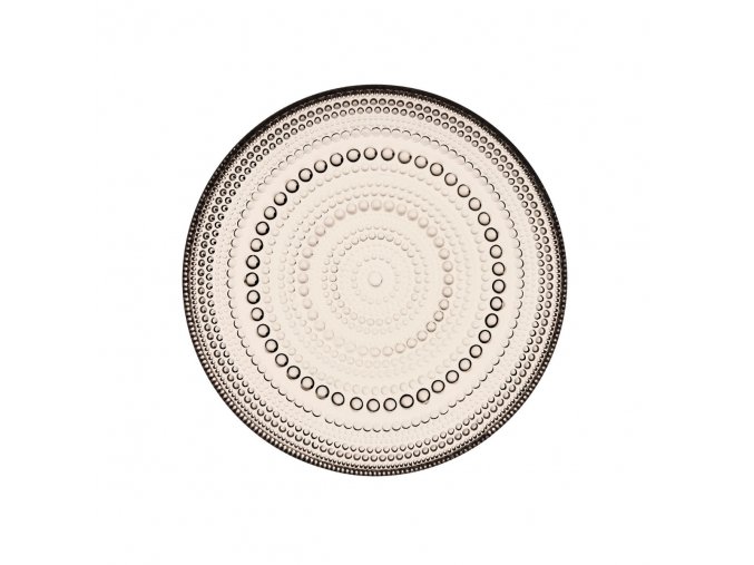 Talíř Kastehelmi iittala 17 cm světle hnědý linen