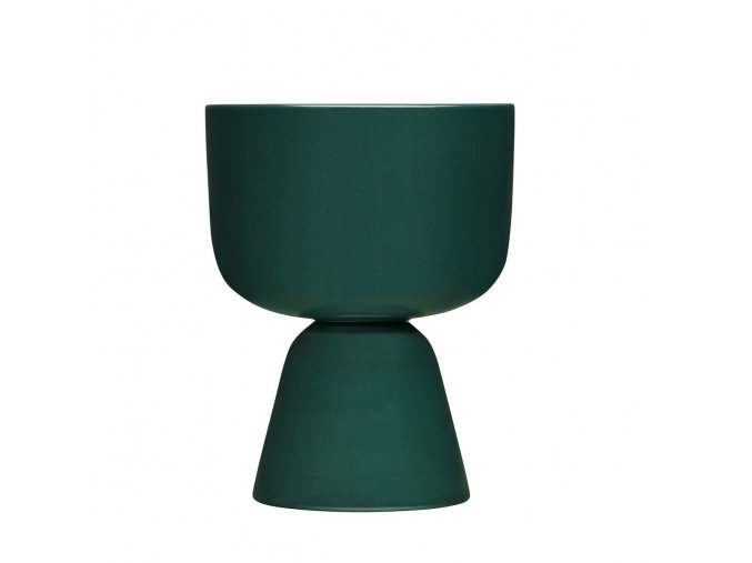 Květináč Nappula iittala nízký tmavě zelený