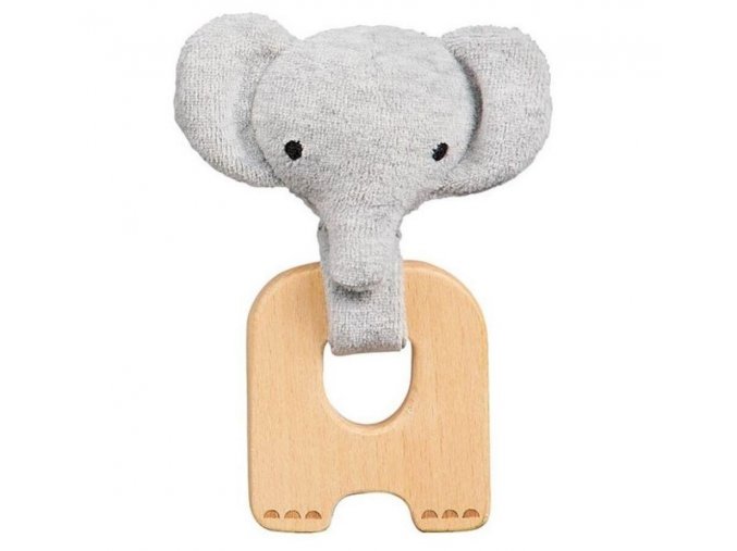 Dřevěné kousátko slon Petitcollage