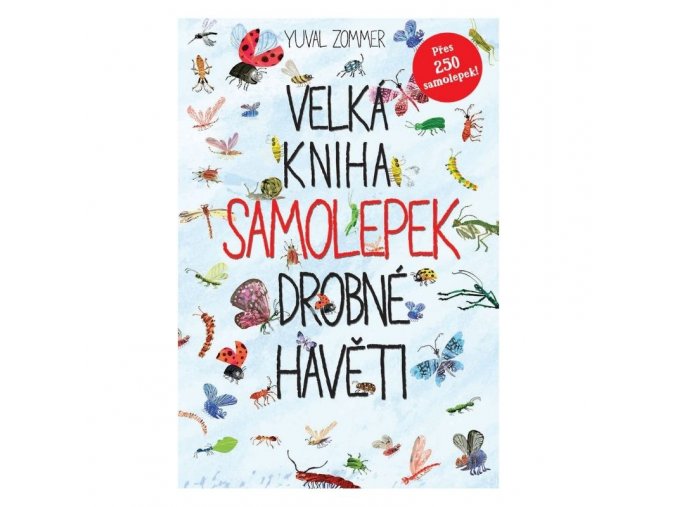 velka kniha samolepek drobne haveti