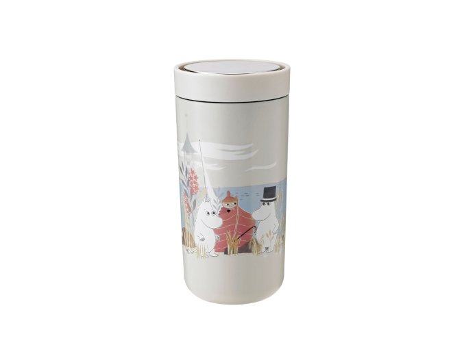 Termohrnek to go Moomin Stelton 0,4 l matný pískový