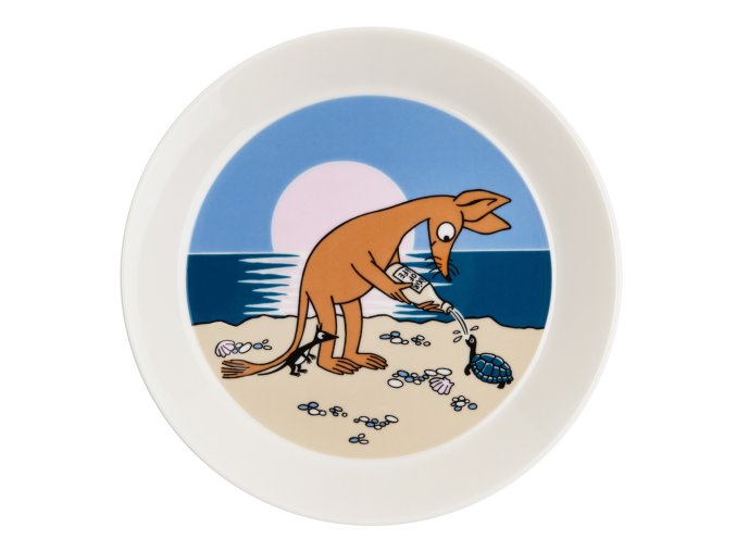 moomin plate sniff blue 19cm 1069398