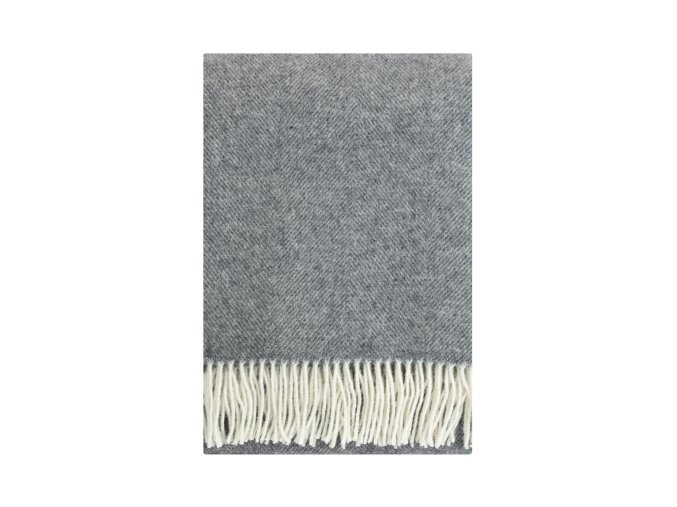 arvo blanket white melange grey