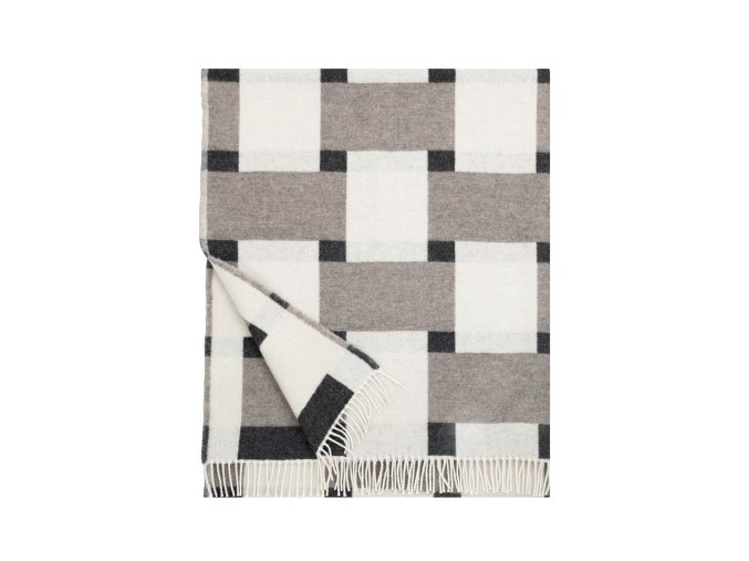 punos blanket white beige black
