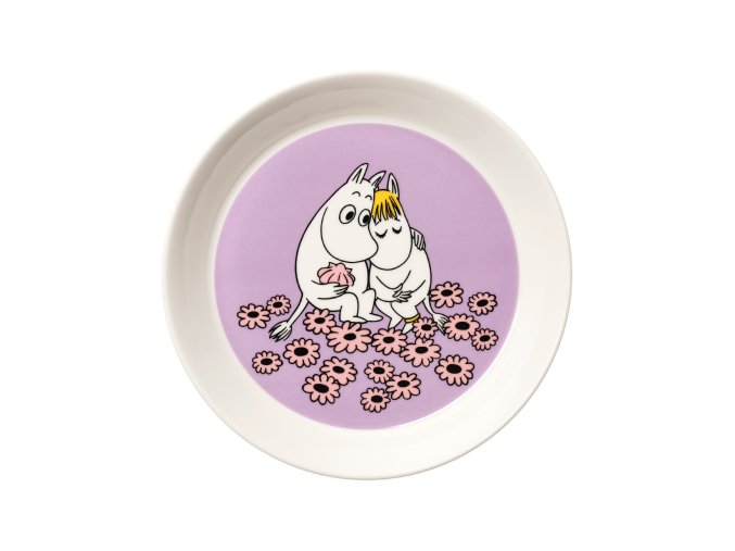 1082636 Moomin plate 19cm Sweethearts