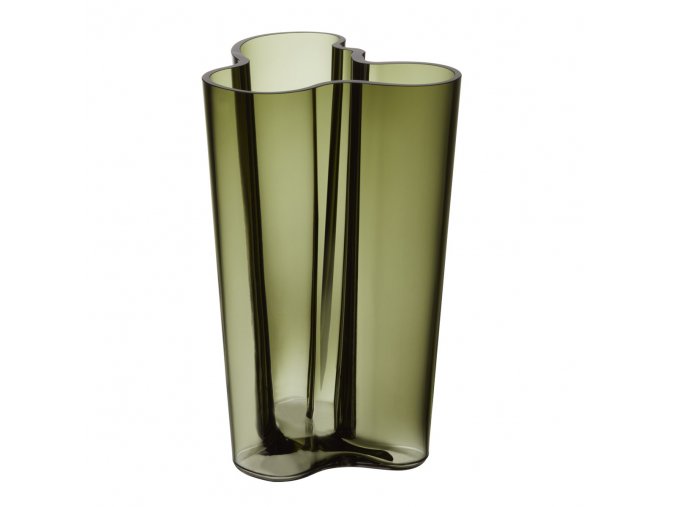 Váza Alvar Aalto iittala 25,1 cm mechově zelená