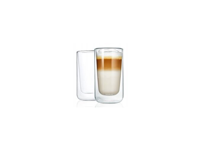 6537 2 termo sklenice na latte macchiato 320 ml nero blomus 2 ks