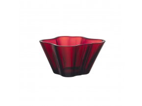 Miska Alvar Aalto 7,5 cm červená cranberry