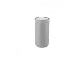 Termohrnek to go I:cons Stelton 0,2 l šedý soft light grey