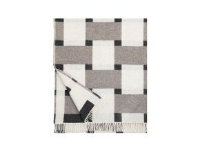 punos blanket white beige black
