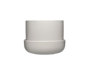Nappula plant pot w.sauc. 170x130 p.grey