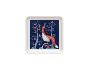 Taika plate square 12x12cm blue