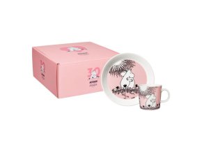 1082627 Moomin set mug plate Love darkove baleni