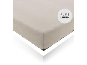 natural linen fitted sheet