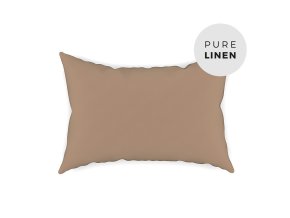 truffle linen pillowcase