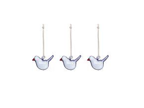 Iittala mini glass birds bright blue 3set