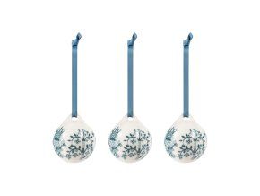 1086867 Taika ornament 5cm steel blue 3pc 2