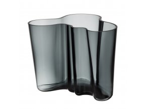 Váza Alvar Aalto iittala 16 cm tmavě šedá