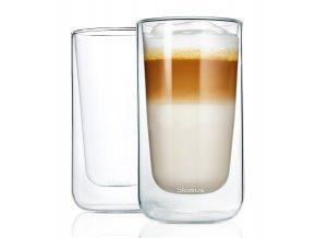 6537 2 termo sklenice na latte macchiato 320 ml nero blomus 2 ks