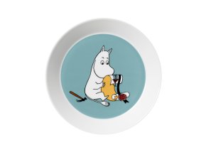 Moomin plate19cm Moomintroll turquoise