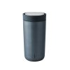 Termohrnek to go I:cons Stelton 0,4 l šedý temně modrý metalický